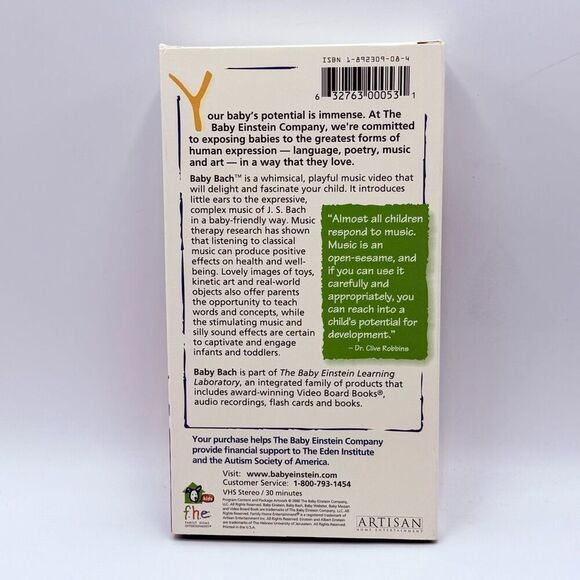 Baby Bach VHS 2002 - Picture 2 of 5